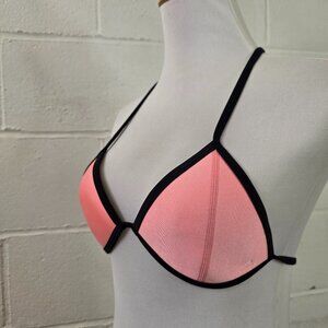 y2k Millennial McBling Indie Sleeze Kylie Jenner Triangl Pink & Black Bikini